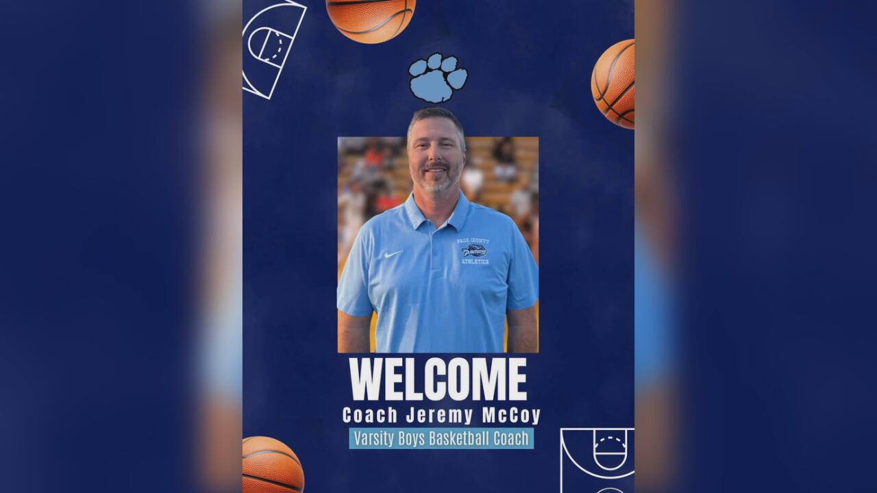 Page County Appoints Jeremy McCoy as New Varsity Boys Basketball Coach