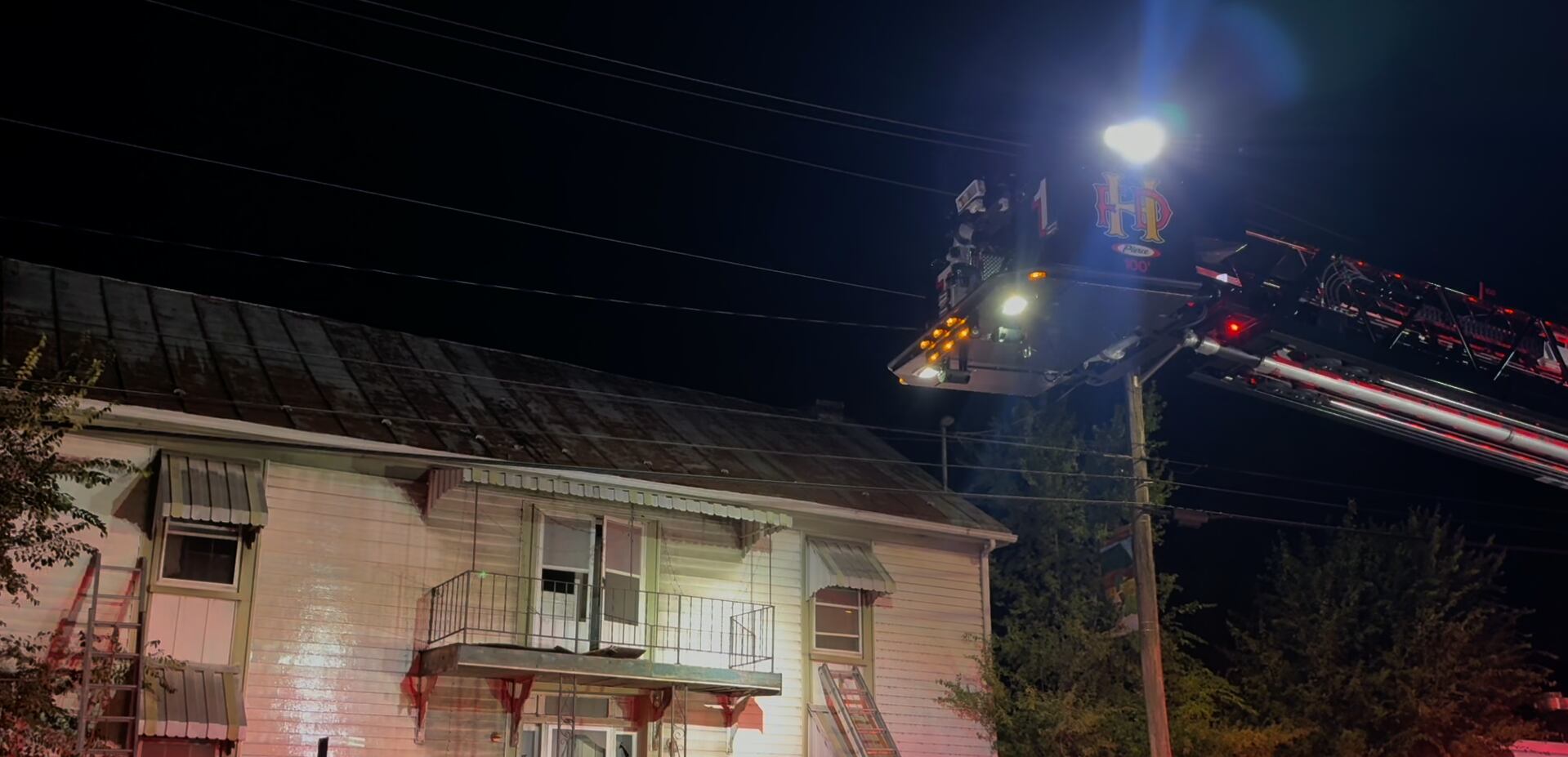 Structure Fire Extinguished Friday Night in Downtown Harrisonburg