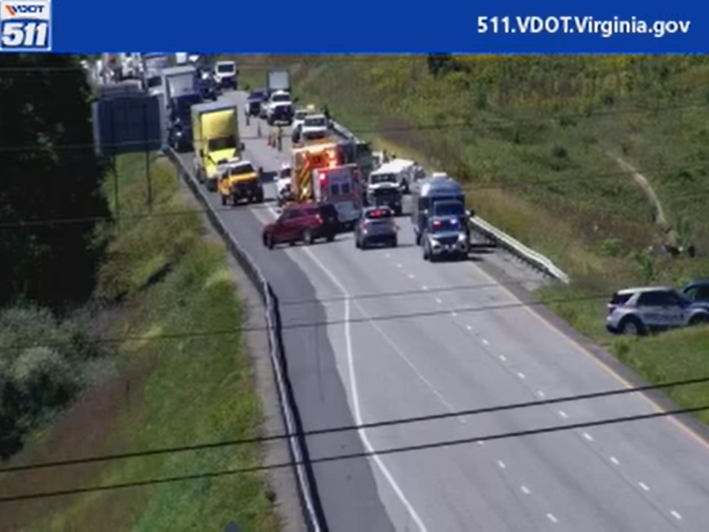 Four Hospitalized After Multi-Vehicle Crash on I-81 in Augusta County