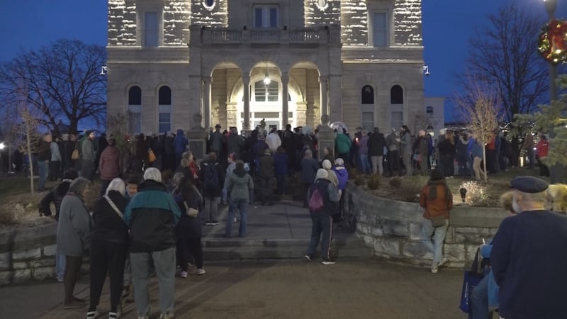 Candlelight Vigil Held at Court Square for Renee Nicole Good