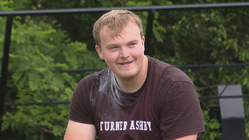 Turner Ashby senior Jackson Jeffrey at the VHSL Region 3C Championships on May 27, 2026
