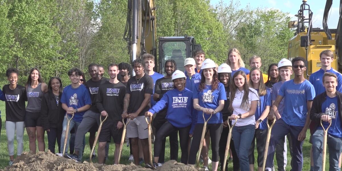 Emu Tracking EMU breaks ground on new track and field complex