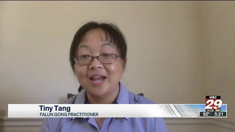 Tiny Tang, Falun Gong Practitioner