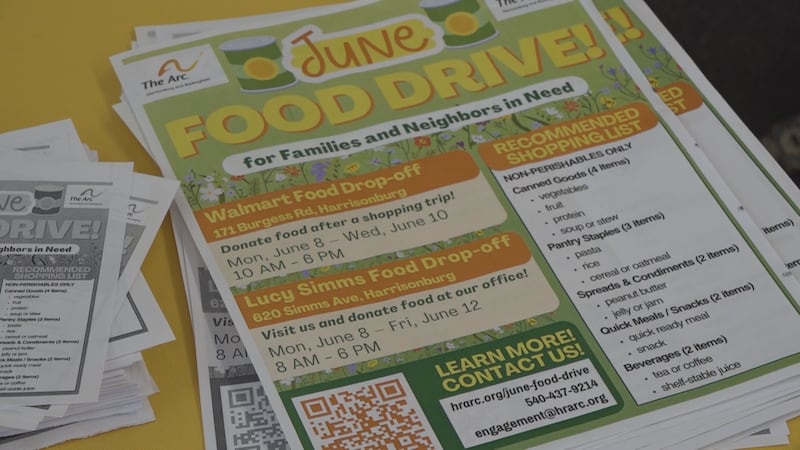 Arc of Harrisonburg & Rockingham Co. hosts June Food Drive