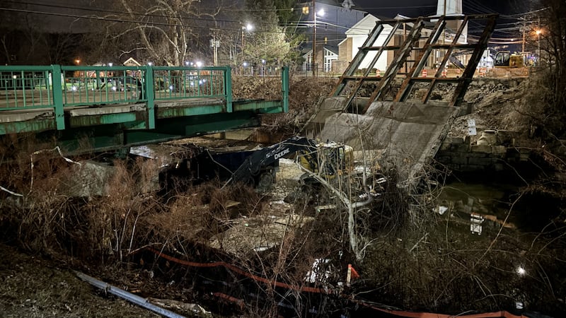 Three workers were injured Wednesday when a bridge collapsed in Wheeling, West Virginia.