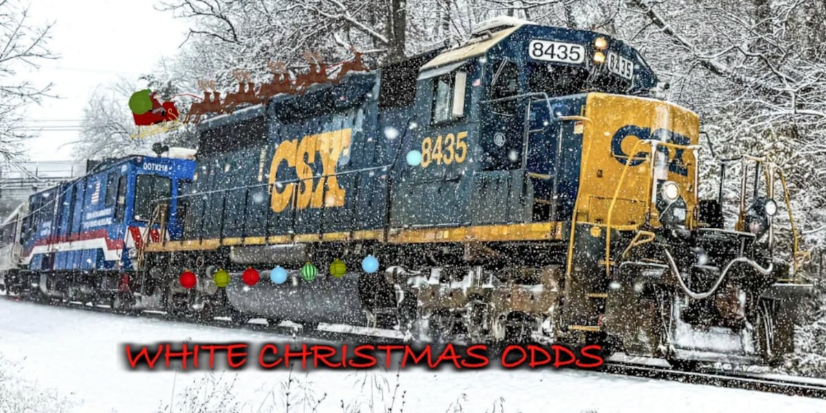 Odds of a White Christmas each year
