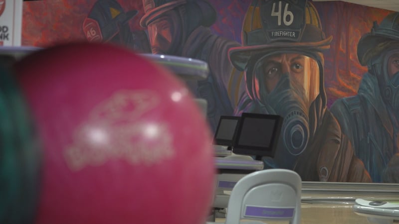 A once-blank wall at South Branch Potomac Lanes in Moorefield has been transformed into a...