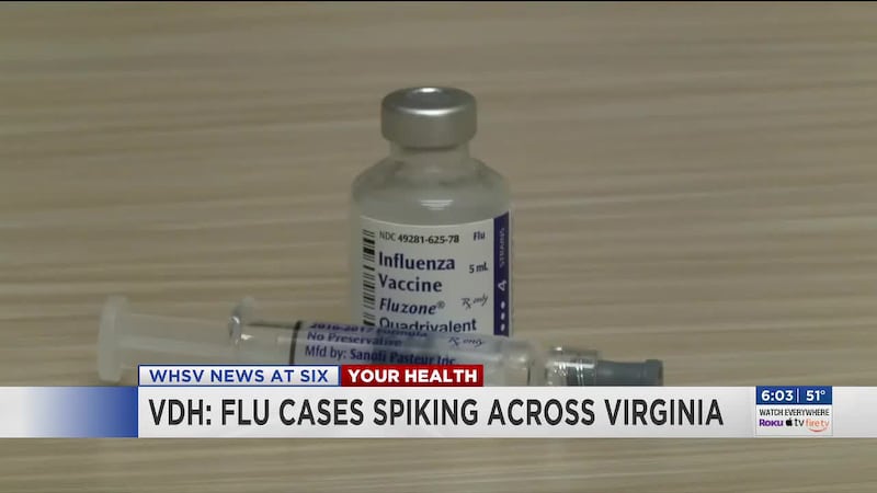 HARRISONBURG, Va. (WHSV) - Flu cases are climbing across Virginia, reaching some of the...