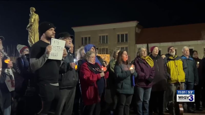 Community members gathered Friday night for a candlelight vigil to honor the life of Renee...