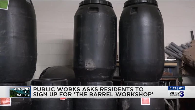 Harrisonburg Public works encourages residents to sign up for ‘Rain Barrel Workshop' by March 18