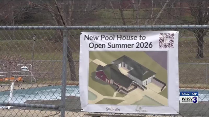 STAUNTON, Va. (WHSV) - Construction is underway in Staunton for the new pool house at Gypsy...